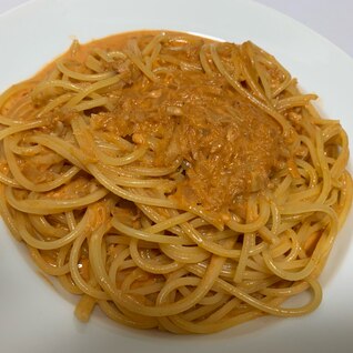 蟹クリームパスタ